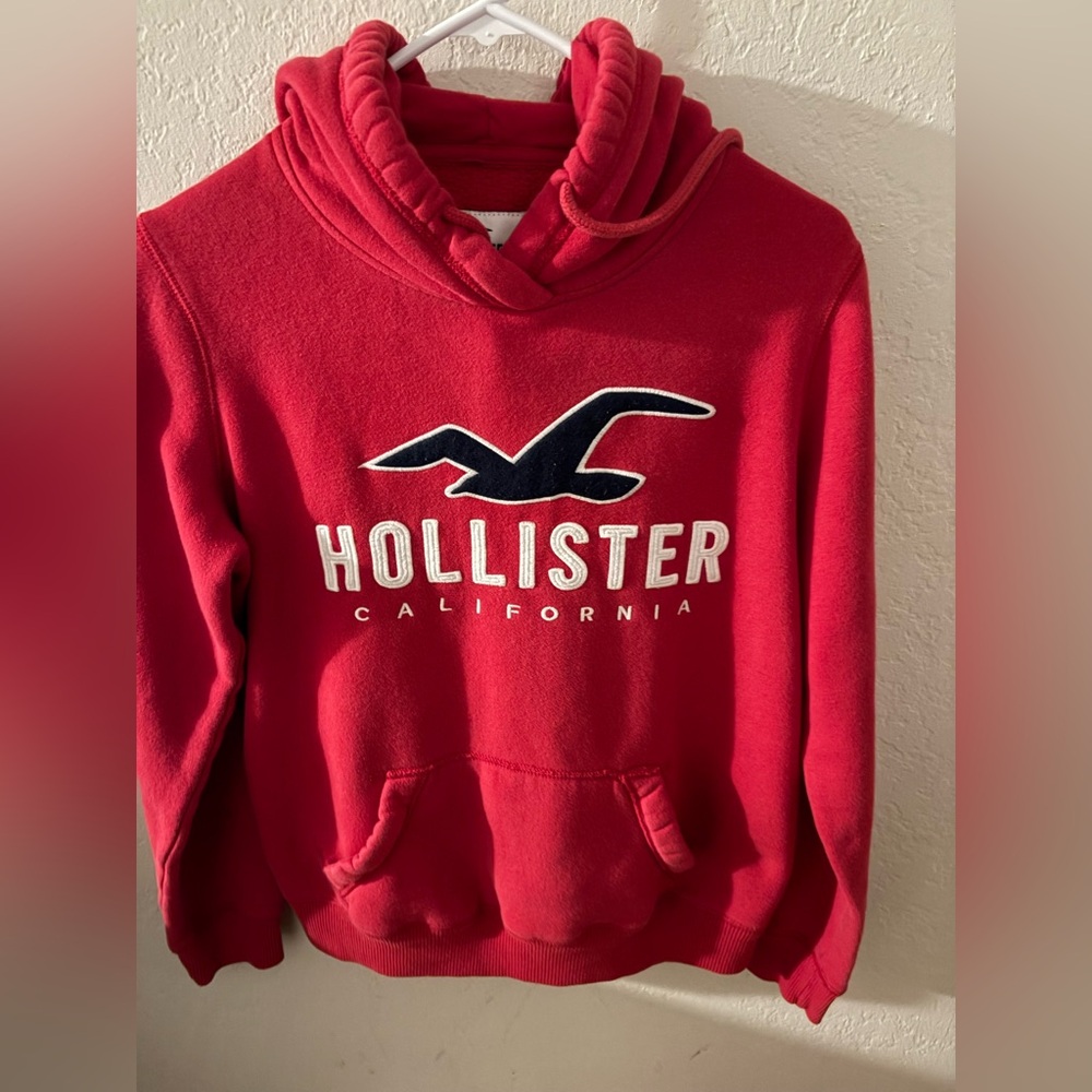 Hollister Co. Women's Red Hoodie